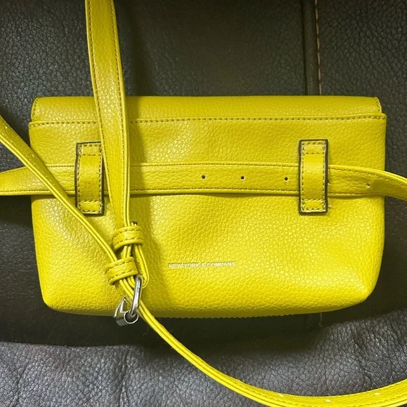New York &. Co. Yellow Belted Fanny Pack - Picture 4 of 13